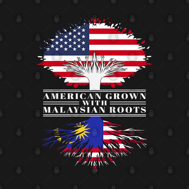 American Grown With Malaysian Roots Us Malaysia Flag Tree by BramCrye