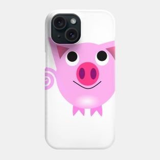 Pink Artwork Pig Phone Case