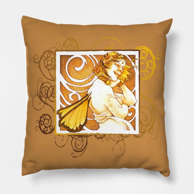 Flower Faeries Helenium Pillow by dreaming_hazel