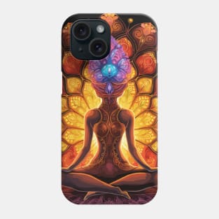 Meditation Chakra Infused Mushroom Phone Case