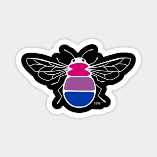 Bisexual Pride Bee (Dark) Magnet