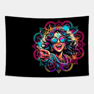 Happy Holi Tshirt Tapestry