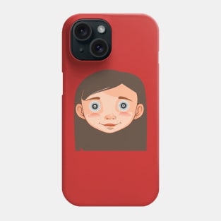 Rudaplaukė mergaitė Phone Case