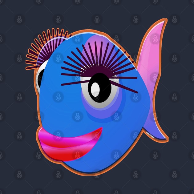 Flirtatious woman fish fish color by Lebihanto