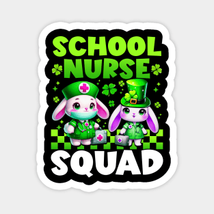 Cute Nurses Team school nurse squad Nurse st Patricks Day Magnet