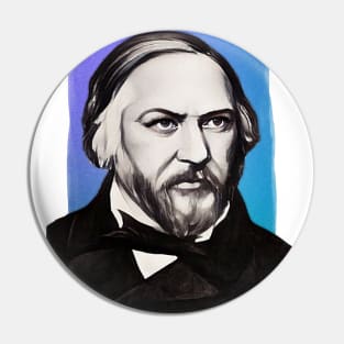 Russian Composer Mikhail Glinka illustration Pin