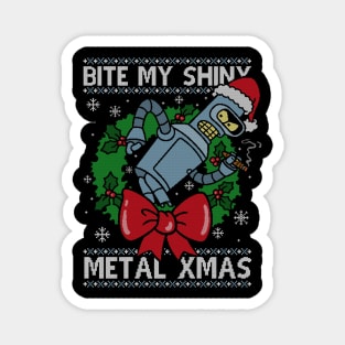 Shiny Metal Xmas Magnet
