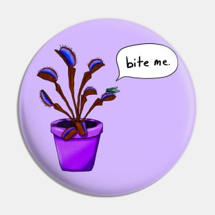 Bite Me Venus Flytrap - Purple Pin