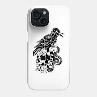 Ghosts and crow Phone Case