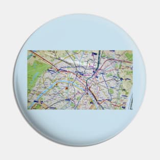 Paris Metro Map Pin