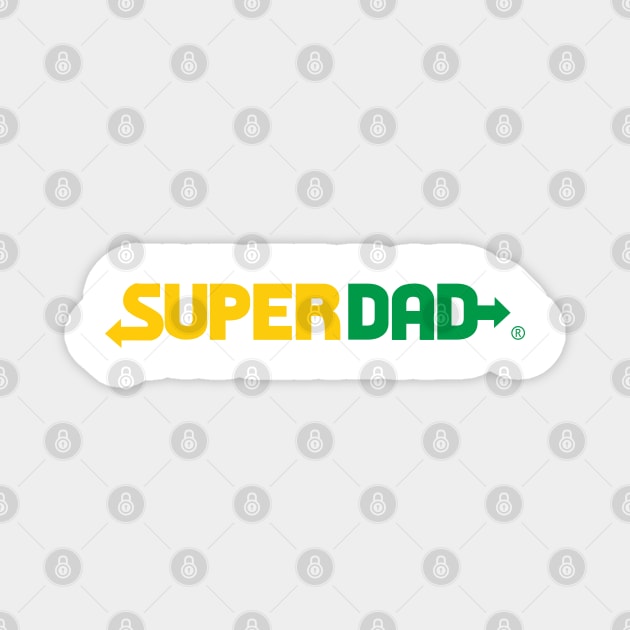 Super Dad Magnet by peekxel