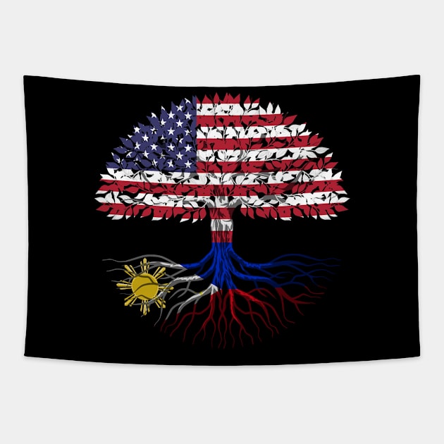 Filipino American citizenship gift Tapestry by SerenityByAlex