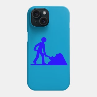 Blue shovel Phone Case