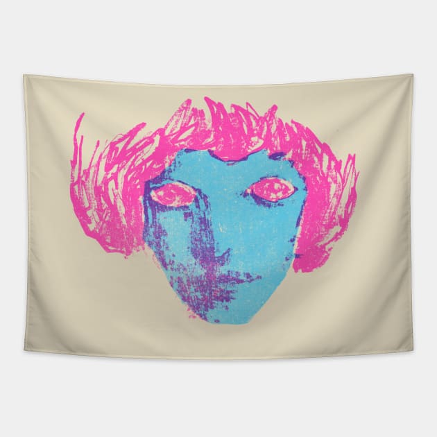 Eyes Without A Face Tapestry by BertoMier