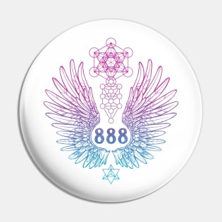 Angel Number 888 Sacred Geometry Pin