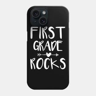 Team First 1 st Grade Rocks Teacher First Day School Last Phone Case