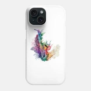 Colorful saxophone Phone Case