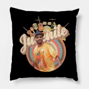 Music Tour Vintage Retro Style  // Juvenile Pillow