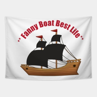 Minimal Boat Design Tapestry