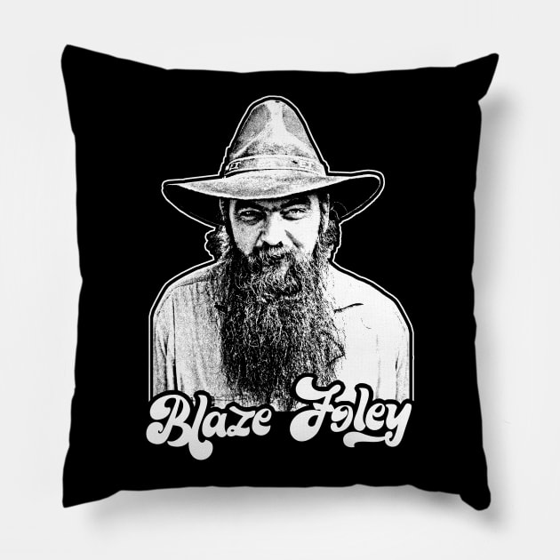 Blaze Foley // Original Retro Outlaw Country Fan Design Pillow by DankFutura