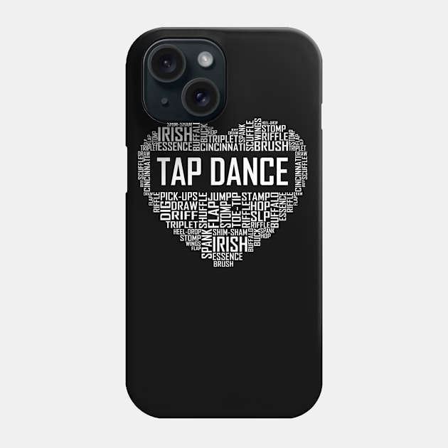 Tap Dance Heart Phone Case by LetsBeginDesigns