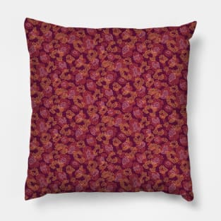 Purple Dotted Animal Print Pillow