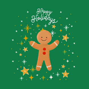 Happy Holidays Gingerbread Man T-Shirt