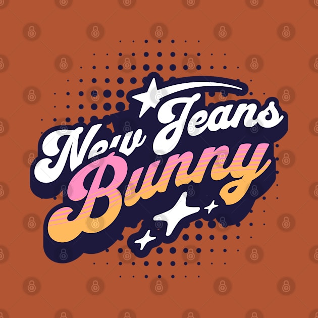 New Jeans Newjeans bunny typography text tokki kpop | Morcaworks by Oricca