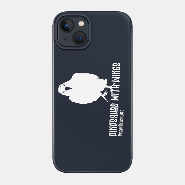 Dinosaurs With Wings (White) - Pigeon - Phone Case