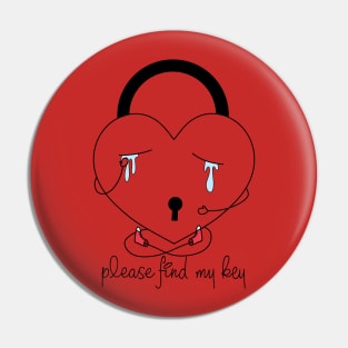 Couple lock and key design valentine day Pin