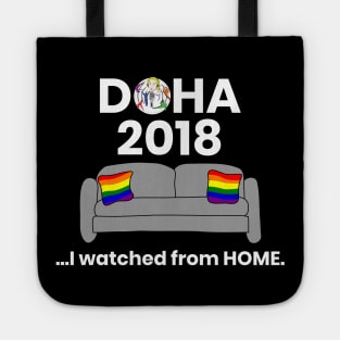 Doha...I Watched From Home (Dark) Tote