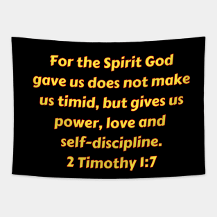 Bible Verse 2 Timothy 1:7 Tapestry
