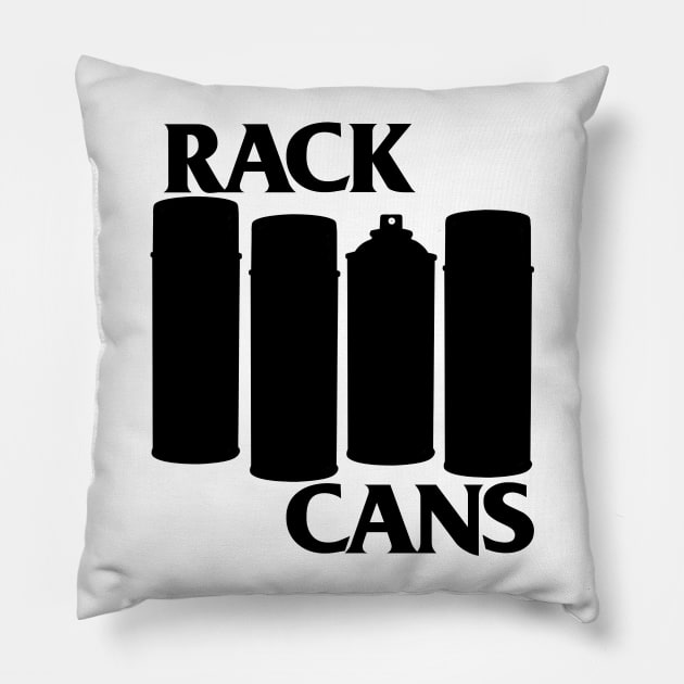 Rack Cans Alternate Pillow by Volks