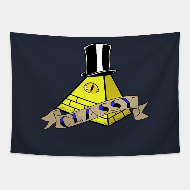 Classy triangle Tapestry by PsychoticUnicornProdutions