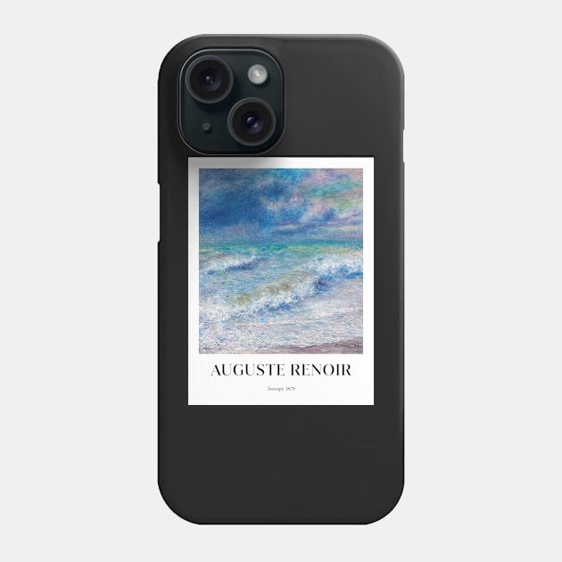 Seascape by Renoir - Poster Phone Case by MurellosArt