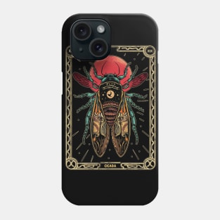 Cicada Invasion 2024 tarot card brood  XIX & XIII funny gift Phone Case