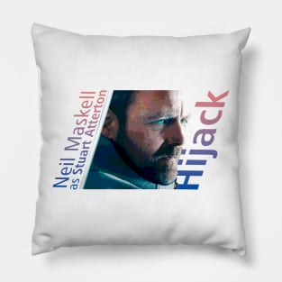 Hijack series Neil maskell as Stuart Atterton design Pillow