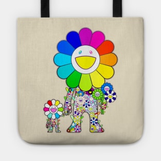 Takashi Murakami Flower Rainbow Tote