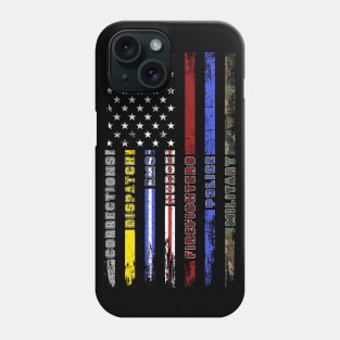 First Responders Hero Flag Nurse EMS Police Fire Military Phone Case