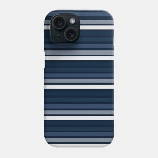 Blue Elegant Modern Stripes Pattern Phone Case
