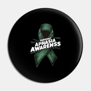 Support Aphasia Awareness Pin