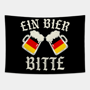 German Oktoberfest Shirt Ein Bier Bitte Beer Drinking Tapestry