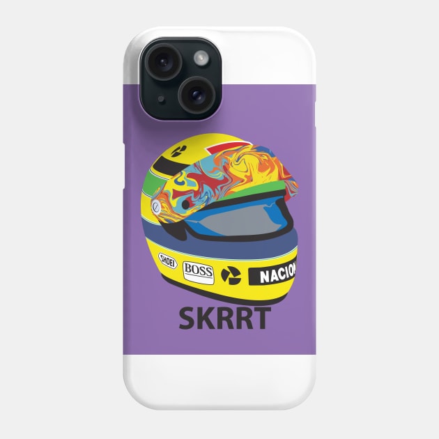 Psychedelic F1 Helmet Phone Case by herbertdowd