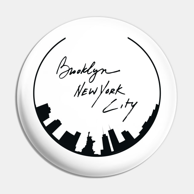 Brooklyn New York City fashion design Pin by FunnyMoonCosmic