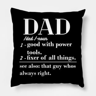 Dad Definition father day gift Pillow