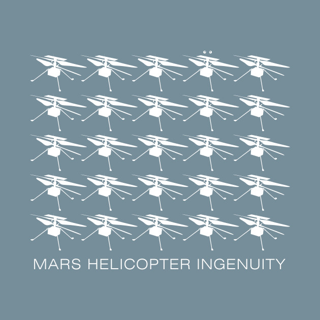 Discover 25 Mars Helicopters - Mars - T-Shirt