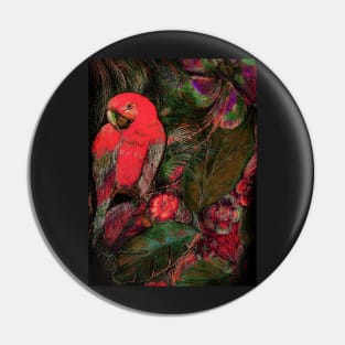 BRIGHT TROPICAL PARROT DECO POSTER ART PRINT PALM EXOTIC DESIGN Pin