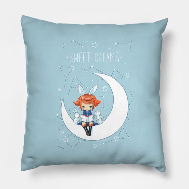 Sweet Dreams Pillow by Freeminds