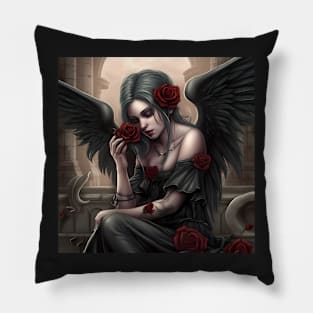 Gothic Rose Angel Pillow