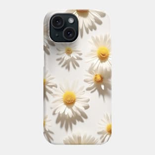 Pressed Dried Daisies - Unique Floral Design Phone Case